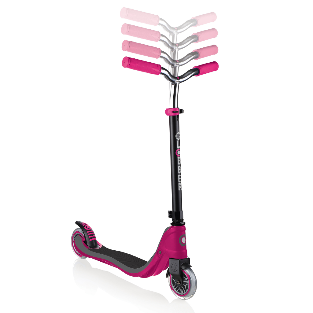 Globber FLOW 125 LIGHTS 2 wheel scooter for teens scooter with light up wheels height adjustable scooter robust 100kg scooter. Globber Argentina