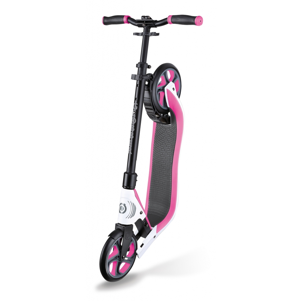 Globber Scooter One NL 205-180 Duo de dos ruedas, ruedas grandes, soporte  de cuerpo reforzado de hasta 220 libras, 8 años en adelante