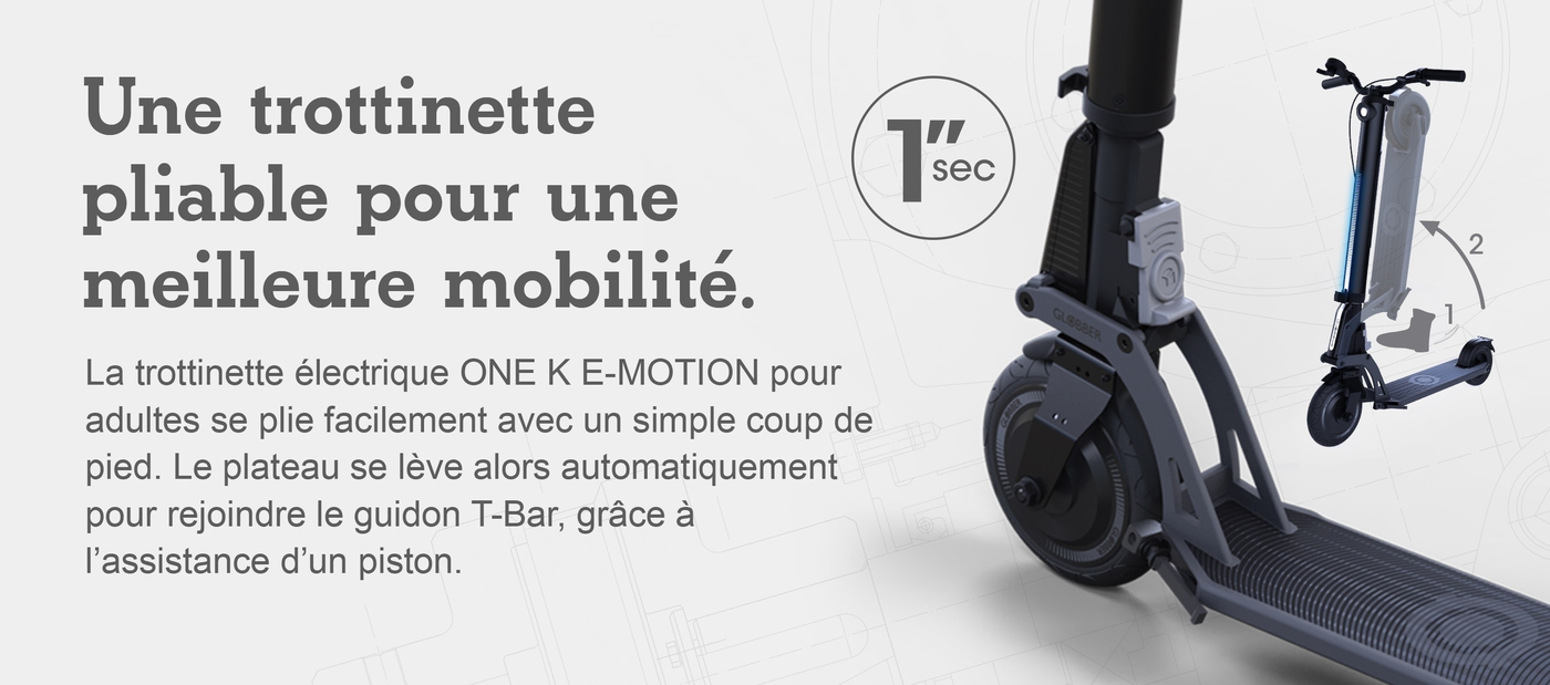 Une trottinette pliable pour une meilleure mobilité.