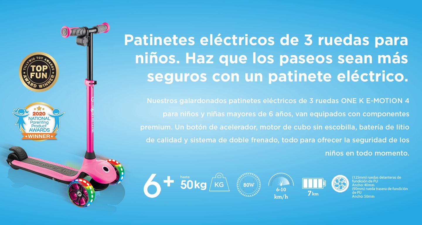 Patinetes eléctricos para niños - Globber ONE K E-MOTION 4 - Globber Spain