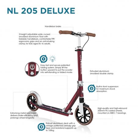 Trottinette NL 205 DELUXE grandes roues