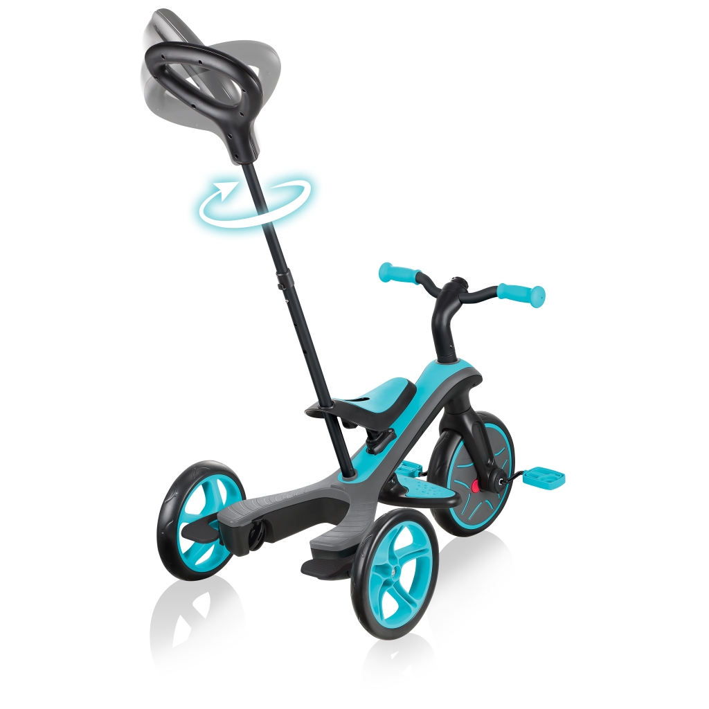 Tricycle évolutif pour bébé EXPLORER 4 en 1 Bleu Canard - Teal