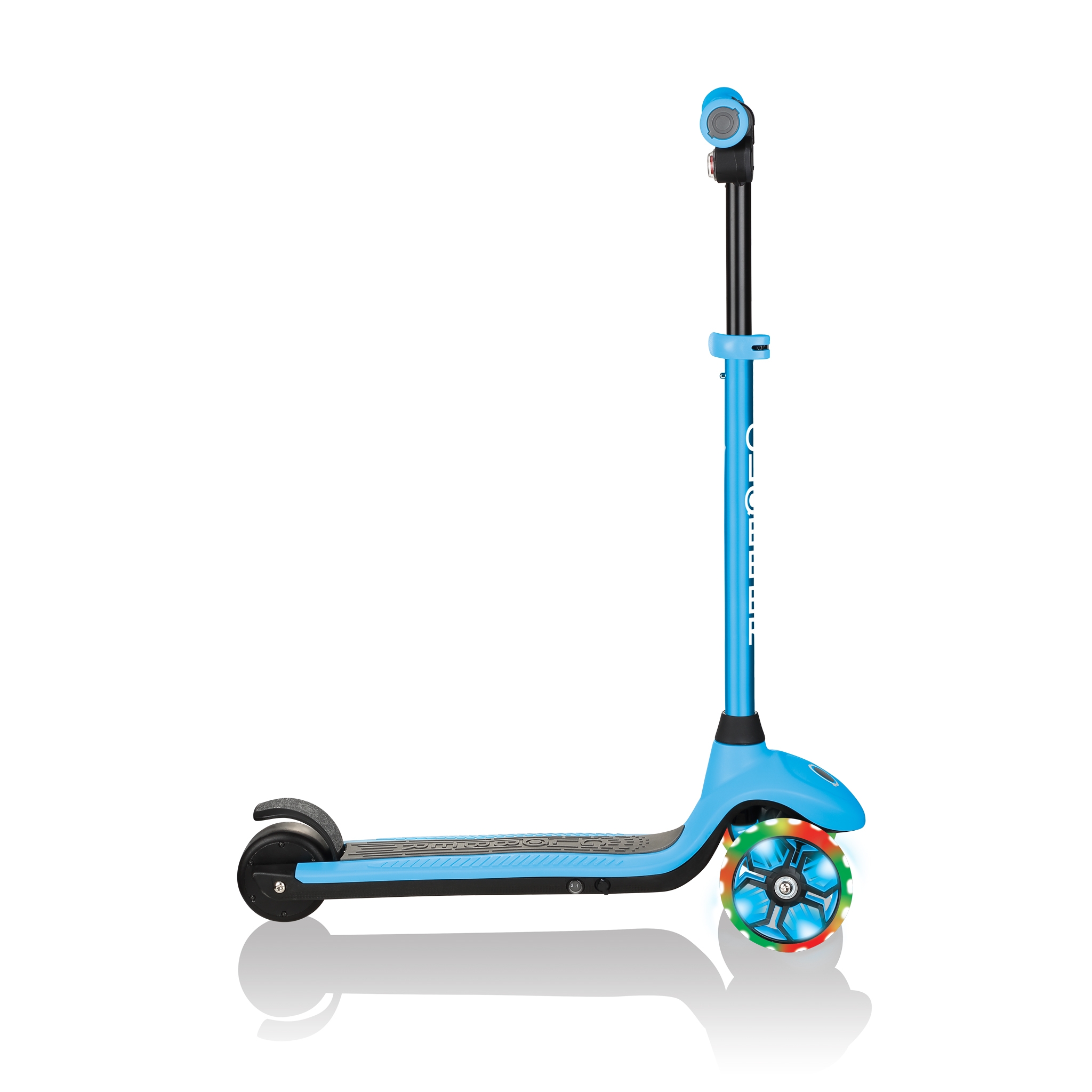 One k e-motion 4 plus bleu ciel - trottinette 3 roues electrique, jeux  exterieurs et sports