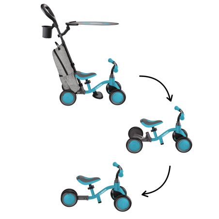 Porteur LEARNING BIKE 3EN1 DELUXE