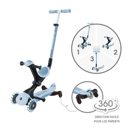 TROTTINETTE ÉVOLUTIVE GO UP DELUXE LIGHTS ECO 360