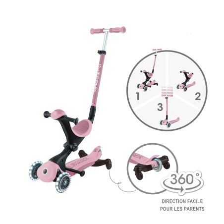 TROTTINETTE ÉVOLUTIVE GO UP DELUXE LIGHTS ECO 360