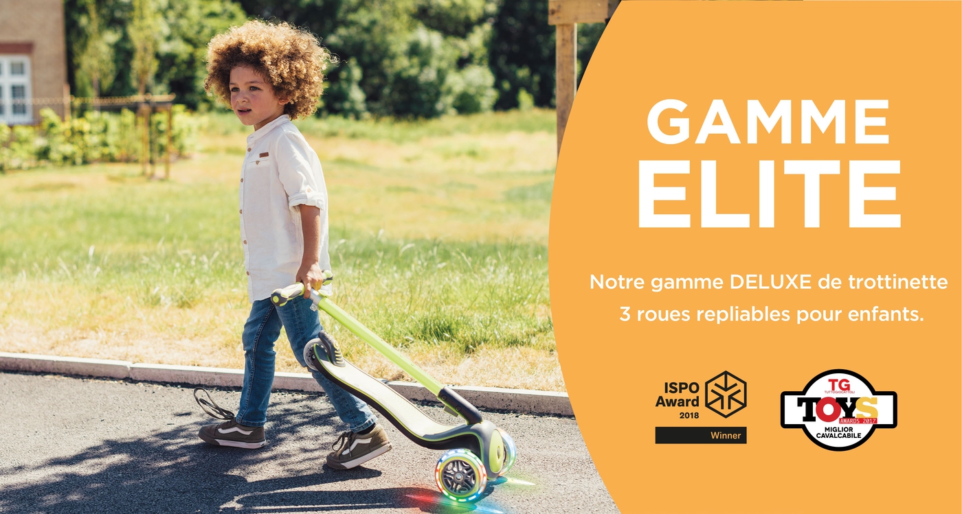Trottinettes Pliables Pour Enfants (Garçons & Filles) Avec Roues Lumineuses  - Globber ELITE - Globber France