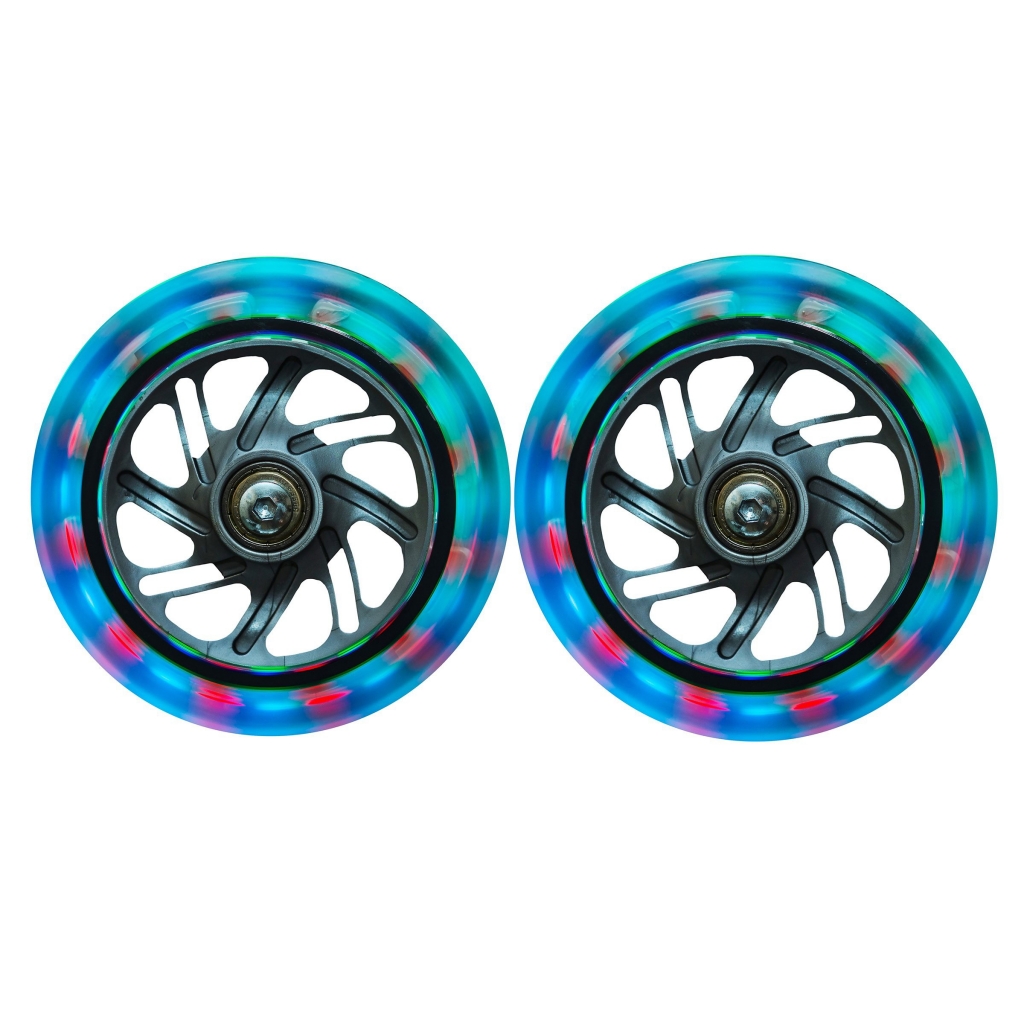 Globber LED wheels accessories for kids - light-up scooter wheels,  battery-free, ABEC 5. - Globber Russia