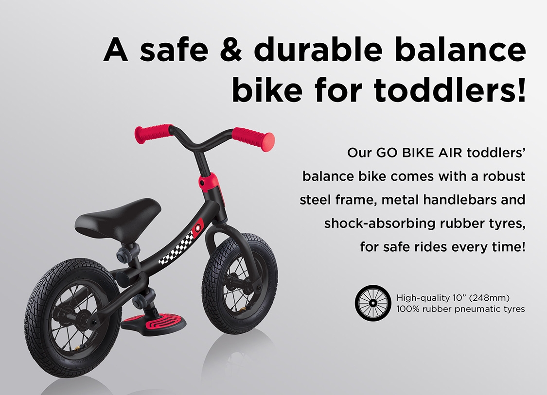 balance bike with rubber tyres