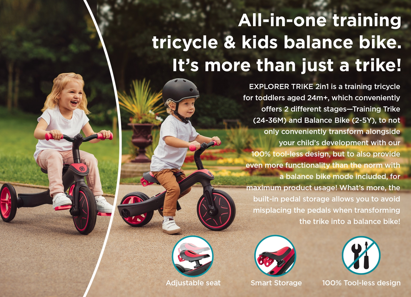 tricycle with kid seat