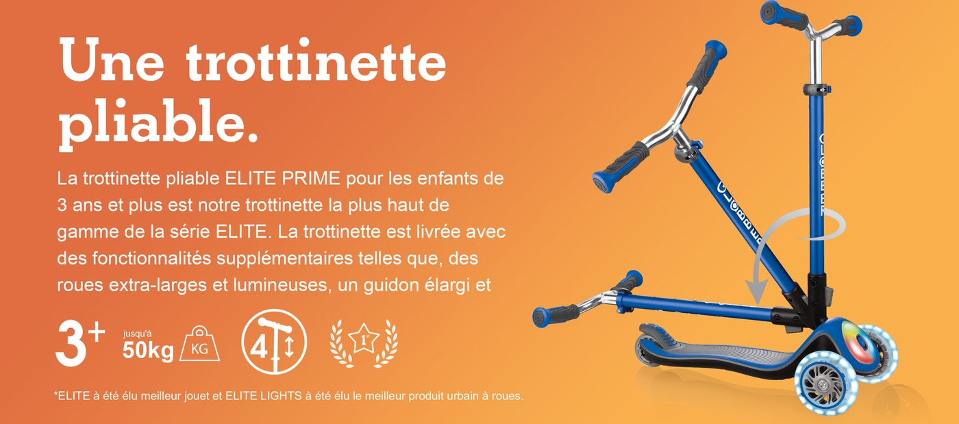 Une trottinette pliable.