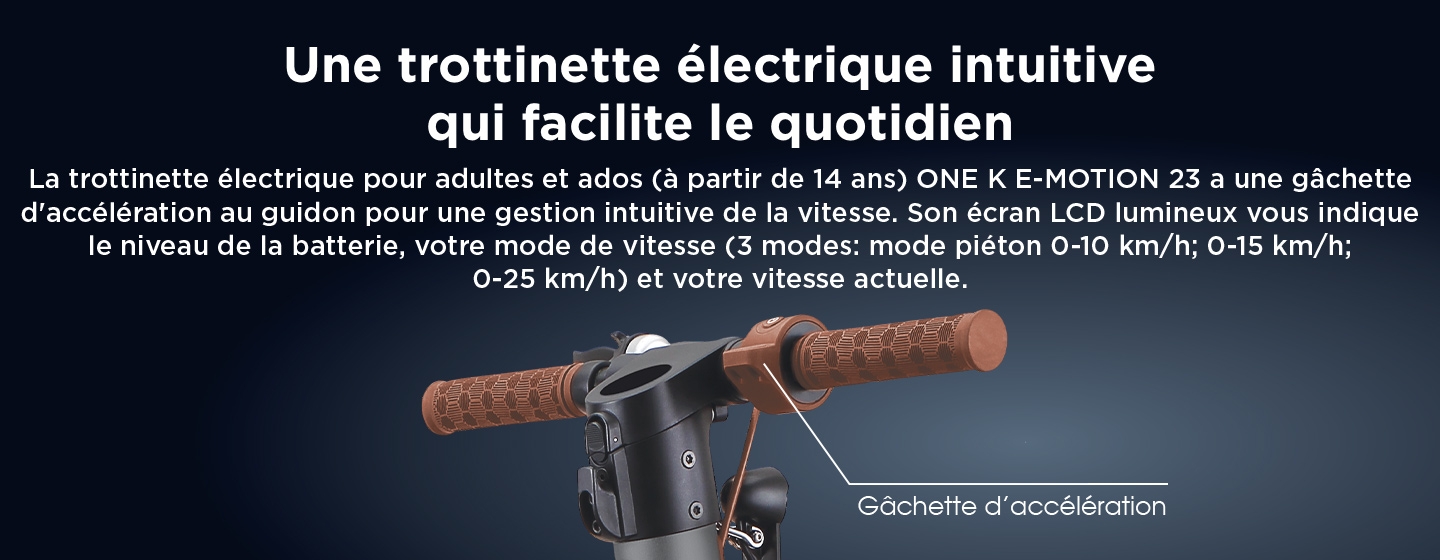 Une trottinette électrique intuitive qui facilite le quotidien