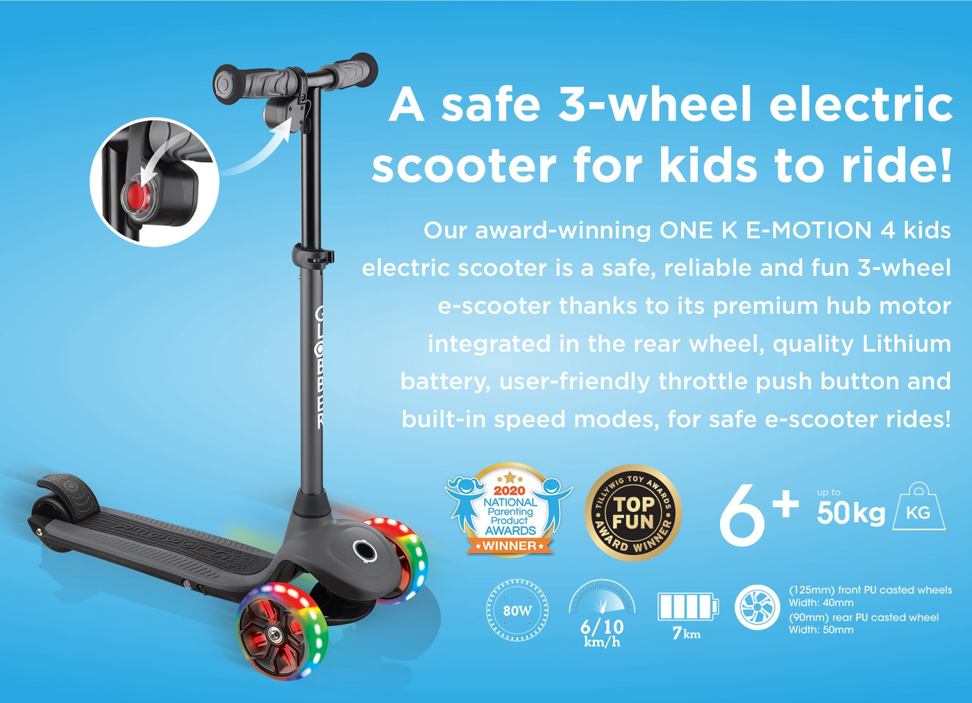 electric ride on scooter for kids